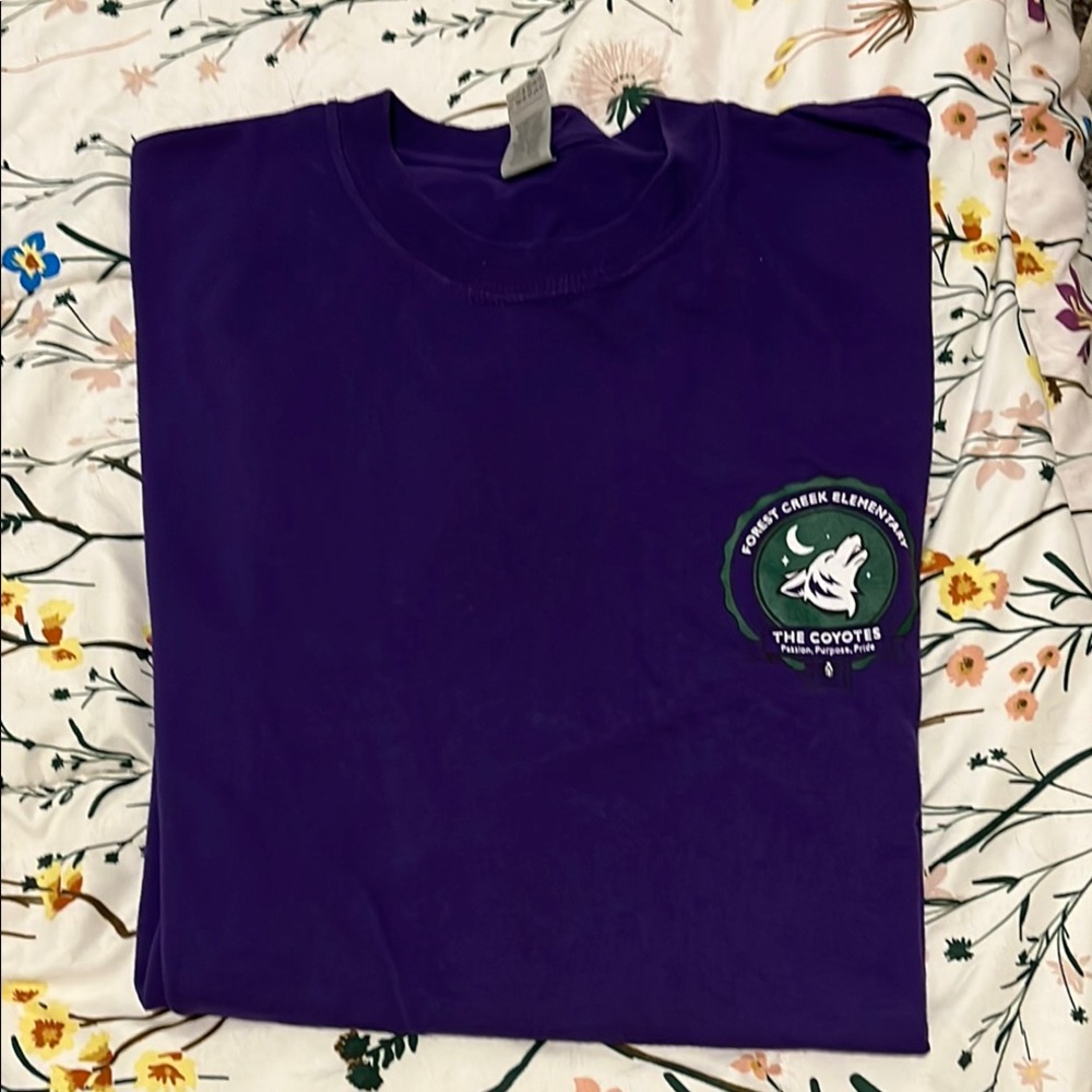 Gildan Purple T-Shirt with Logo
